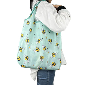 Foldable Shopping Bag Portable Reusable Ladies Shoulder Bag Tote Bag