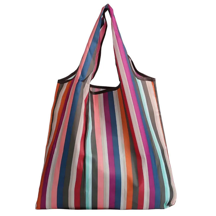 Large Foldable Shopping Bag Pockets Reusable Tote Eco-Bags