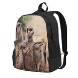 Meerkat Family Backpacks School Bags Men Women