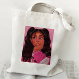 Melanin Shoulder Bag Large Capacity Canvas Handbag Tote Women Bag