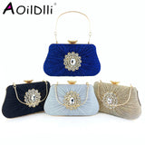 Meloke Sequined Scrub Clutch Evening Bag Wedding Purse Handbag
