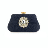 Meloke Sequined Scrub Clutch Evening Bag Wedding Purse Handbag