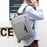 15.6' Waterproof Laptop Backpack USB Charge School Bag Anti Theft Rucksack