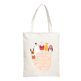 Christmas Printed Insulated Lunch Bag with Strap