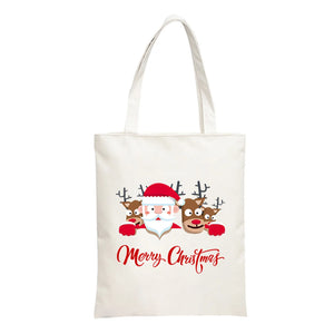 Christmas Printed Insulated Lunch Bag with Strap
