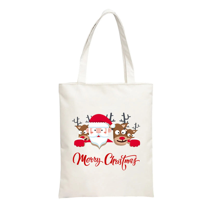 Christmas Printed Insulated Lunch Bag with Strap