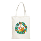 Christmas Printed Insulated Lunch Bag with Strap