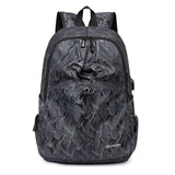 Men Backpack Casual Student College School Bags Oxford Rucksack For Laptop Large