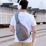 Men Backpack Chest Pack One Shoulder Backpack Travel Mochila Masculina WFF257