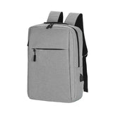 Men Backpack Teen Boys High School Bag Oxford Gray USB Char