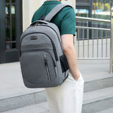 Men Backpack Travel Business Oxford Cloth Waterproof Rucksack Holds 15.6 Inches