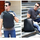 Men Backpack with USB Charging Port Laptop Backpack 15.6 Inch