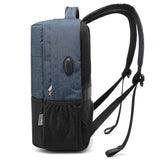 Men Backpack with USB Charging Port Laptop Backpack 15.6 Inch