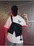 Men Chest Bag Hip-hop Streetwear Waist Pack Travel Phone Belt Bag Fanny Pack
