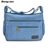 Canvas Shoulder Handbag for Men and Women, Large Single Compartment