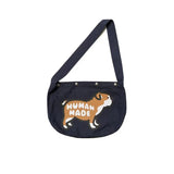 Human Puppy Print Canvas Messenger Bag