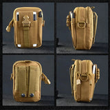 Men Belt Bag Molle Durable Waist Pack Sports Outdoor Camping