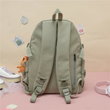 Unisex School Bag Student Mochila Female Bookbag Cotton Women Backpack for Teens