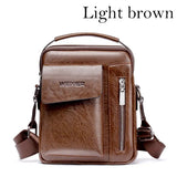Men Briefcase Bag High Business Leather Shoulder Messenger Office Handbag