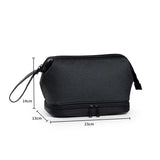 Men Business Double Layer Cosmetic Bag Wash bags Box Women Beauty