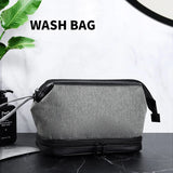Men Business Double Layer Cosmetic Bag Wash bags Box Women Beauty
