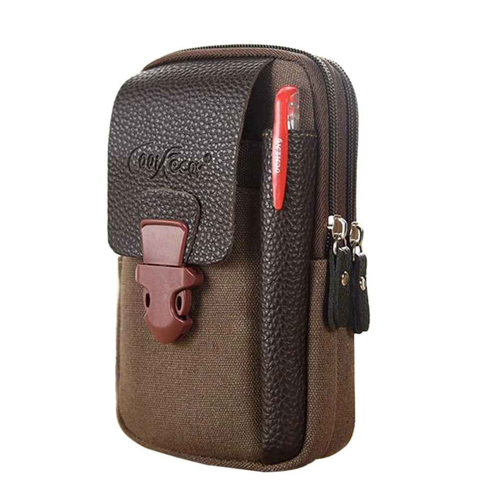 Canvas Business Waist Packs Men Casual Fanny Bag