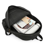 Men Canvas Backpack Anti Theft Laptop Bags Large Capacity School Bag Boys