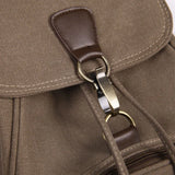 Men Canvas Backpack School Travel Solid Bag Soft Handle Unisex Air Cushion