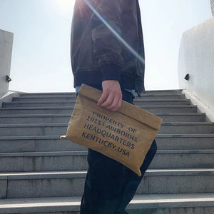 Men Canvas Bag Large Capacity Shopping Bags For Ladies Shoulder Bags