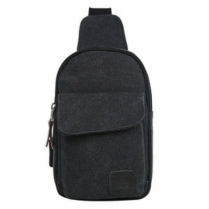Men Canvas Bag Pack Travel Hiking Cross Body Messenger Shoulder Sling Chest Bags