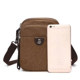 Men Canvas Travel Bag Single Shoulder Waist Pack Maletin Hombre