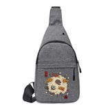 Canvas Chest Packs Crossbody Bag Anime Print Women Wallet