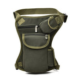 Canvas Drop Leg Bag Outdoor Waist Pack Belt Hip Bum Military Travel
