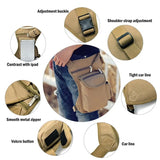 Men Canvas Drop Leg Bag Waist Pack Hip Bum Military