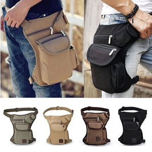 Canvas Drop Leg Bag Waist Fanny Pack Belt Hip Bum Military Multi-purpose Pouch