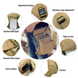 Men Canvas Drop Leg Waist Bag Fanny Pack Belt Hip Bum Military Travel