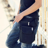 Men Canvas Drop Leg Waist Bag Fanny Pack Belt Hip Bum Military Travel