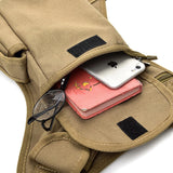 Men Canvas Drop Waist Bags Leg Pack Bag