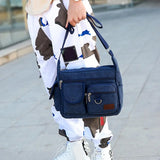 Men Canvas Shoulder Bags Casual Tote Travel Men's Crossbody Bag Messenger Bags