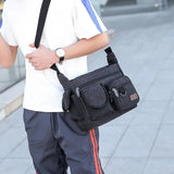 Men Canvas Shoulder Bags Casual Tote Travel Men's Crossbody Bag Messenger Bags
