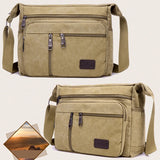 Men Canvas Shoulder Bags Casual Tote Travel Men's Crossbody Bag Messenger Bags