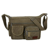 Men Canvas Shoulder Bags Casual Tote Travel Men's Crossbody Bag Messenger Bags