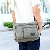 Men Canvas Shoulder Bags Casual Tote Travel Men's Crossbody Bag Messenger Bags