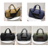 Canvas Travel Luggage Handbags Solid Durable Duffel Shoulder Bags