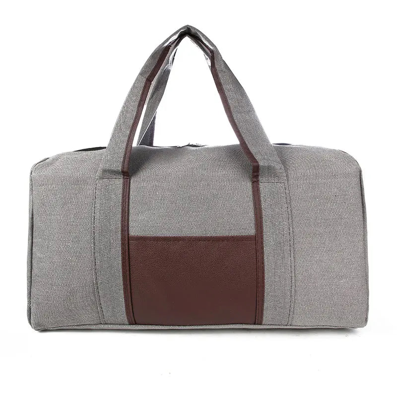 Canvas Travel Luggage Handbags Solid Durable Duffel Shoulder Bags