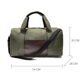 Canvas Travel Luggage Handbags Solid Durable Duffel Shoulder Bags