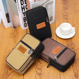 Canvas Waist Bag Multifunction Phone Belt Pack Waterproof Pouch