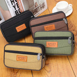 Canvas Waist Bag Multifunction Phone Belt Pack Waterproof Pouch
