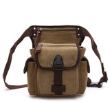 Men Canvas Waist Pack Man Belt Fanny Pack Ride Leg Bag Drop Fanny Waist Belt