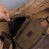 Canvas Waist Thigh Drop Leg Bag Travel Motorcycle Riding Fanny Pack